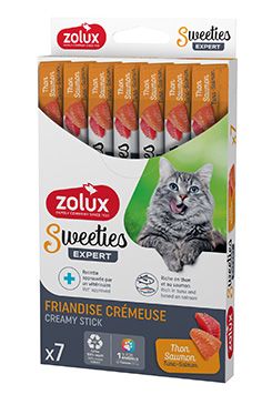 Pochoutka kočka SWEETIES tuňák a losos 7ks Zolux Pochoutka kočka SWEETIES tuňák a losos 7ks Zolux