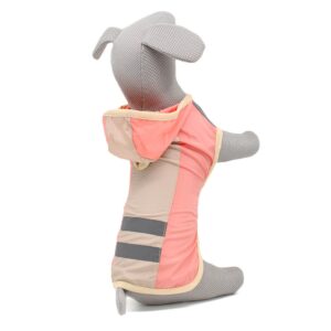 Vsepropejska Slim-Roy reflexní pláštěnka pro psa Barva: Růžová, Délka zad (cm): 38, Obvod hrudníku: 42 – 48 cm