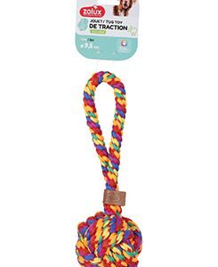 Hračka pes RAINBOW Míček 9,5cm Zolux