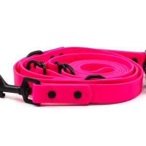 Vsepropejska Flip silikonové přepínací vodítko pro psa | 260 cm Barva: Růžová, Šířka vodítka: 1,5 cm