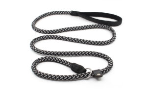 Vsepropejska Med reflexní vodítko pro psa 2 v 1  | 150 cm Barva: Černá, Délka vodítka: 150 cm, Šířka vodítka: 1,2 cm