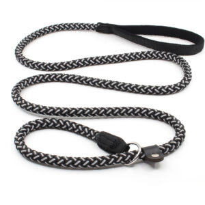 Vsepropejska Med reflexní vodítko pro psa 2 v 1 | 150 cm Barva: Černá, Délka vodítka: 150 cm, Šířka vodítka: 1,2 cm