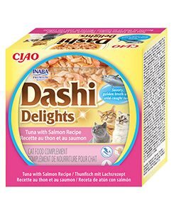 INABA FOODS Churu Cat Dashi Delights Tuna with Salmon 70g