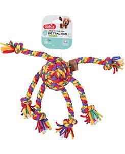 Hračka pes RAINBOW Chobotnice 38cm Zolux