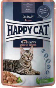 Happy Cat MEAT IN SAUCE Culinary Atlantik Lachs Losos 85 g