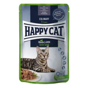 Happy Cat Meat In Sauce Culinary Weide-Lamm 85 g