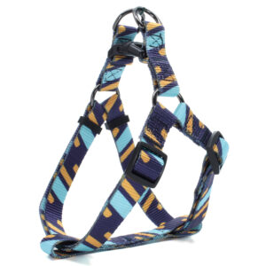 Vsepropejska Pick III modro-žlutý postroj pro psa Obvod hrudníku: 39 – 62 cm