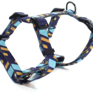 Vsepropejska Pick II modro-žlutý postroj pro psa Obvod hrudníku: 38 – 60 cm