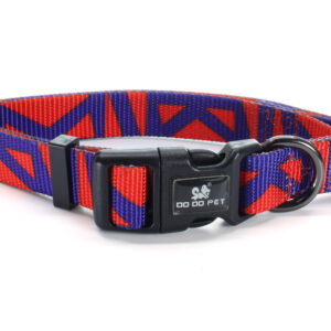 Vsepropejska Rais fialovo-červený obojek pro psa Typ: Obojek, Velikost: Obvod krku 33 – 52 cm