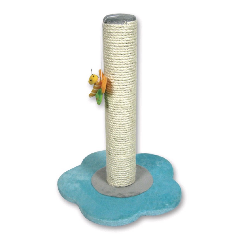 FLORIA - škrabadlo pro kočky s motýlkem, mint, výška 46cm FLORIA - škrabadlo pro kočky s motýlkem, mint, výška 46cm