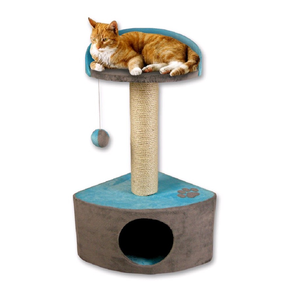 RIGOLETTO II - škrabadlo a odpočívadlo pro kočky s bambulkou, 35 x 35 x 75cm RIGOLETTO II - škrabadlo a odpočívadlo pro kočky s bambulkou, 35 x 35 x 75cm