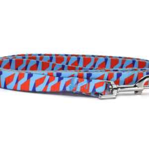 Vsepropejska Geo modro-červené vodítko pro psa Barva: Modro-červená, Délka vodítka: 150 cm