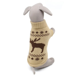 Vsepropejska Samuel svetr pro psa Barva: Béžová, Délka zad (cm): 35-37, Obvod hrudníku: 36 – 48 cm
