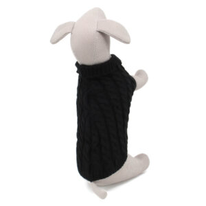 Vsepropejska Kimo svetr pro psa Barva: Černá, Délka zad (cm): 33, Obvod hrudníku: 32 – 40 cm