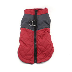 Vsepropejska Terenc obleček pro psa na zip Barva: Červená, Délka zad (cm): 35, Obvod hrudníku: 42 – 48 cm