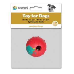 Míč ježatý s rolničkou, hračky pro psy, různé barvy