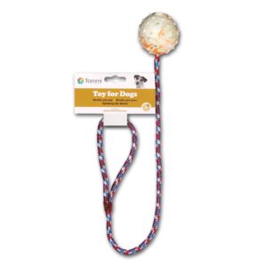 Míč na šňůře TOMMI, délka 60cm - hračky pro psy