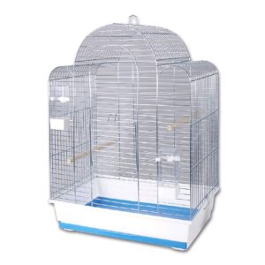 Klec pro střední a velké papoušky Sonia III pozink, různé barvy dna