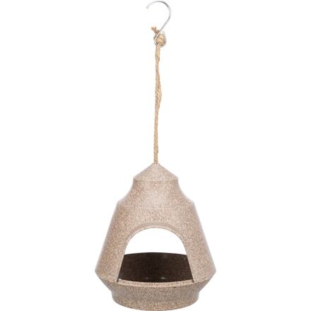 Zvonek - venkovní krmítko k zavěšení, 17,9 x 17,7 x 20 cm, hnědá Zvonek - venkovní krmítko k zavěšení, 17,9 x 17,7 x 20 cm, hnědá