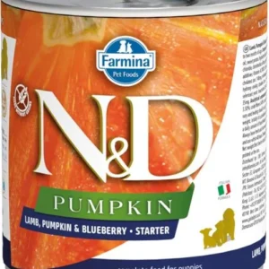 N&D PUMPKIN Dog konz. Lamb & Pumpkin & Blueberry Starter 285 g