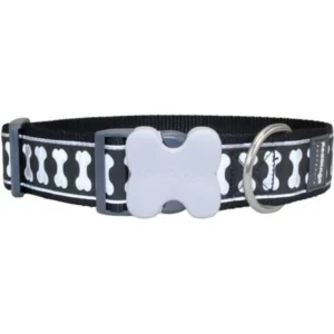 Obojek RD 40 mm x 37-55 cm - Bones Rfx - Černá