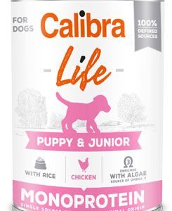 Calibra Dog Life  konz.Puppy&Junior Chicken&rice 400g