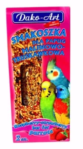 Tyčinka s malinami a jahodami andulka Dako (2 ks)