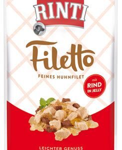 Rinti Dog Filetto kapsa kuře+hovězí v želé 100g
