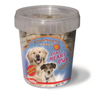 Nobby StarSnack Duo Heart Mix kyblík pamlsky pro psa 500g