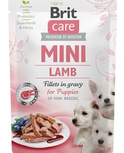 Brit Care Dog Mini Puppy Lamb fillets in gravy 85g