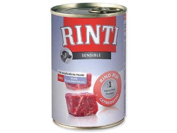 Rinti Sensible konzerva pro psy hovězí 12x400g Rinti Sensible konzerva pro psy hovězí 12x400g