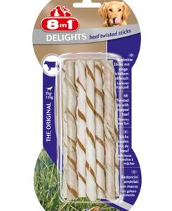 Tyčinky žvýkací Delights zakroucené Beef 10ks