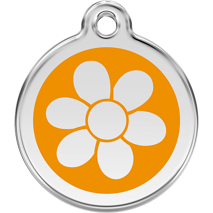 Známka Red Dingo Květina oranžová velikost známky M - 30 mm Známka Red Dingo Květina oranžová velikost známky M - 30 mm