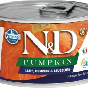 N&D PUMPKIN Dog konz. Lamb, Pumpkin & Blueberry Mini 140 g