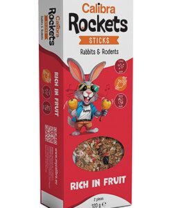 Calibra Rockets Sticks Rabbits&Rodents Fruits 120g