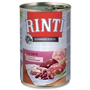 Rinti Dog Kennerfleisch konzerva kachní srdce 400g
