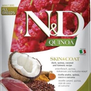 N&D QUINOA Dog GF Skin & Coat, Duck & Coconut Adult All Medium & Maxi 7 kg