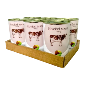 Bohemia Pet Food SIX PACK BOHEMIA Hovězí maso ve vlastní šťávě 400 g