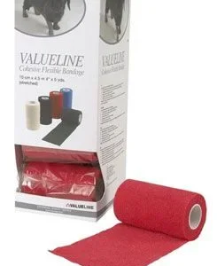 KRUUSE Obinadlo elast. VALUELINE 10cmx4,5m červené 1ks