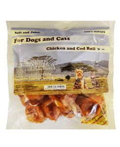 Pochoutka Tresčí kroužky s kuřecím masem měkké 230g