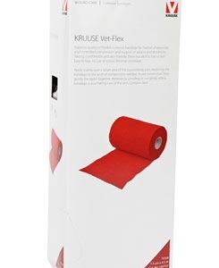 KRUUSE Obinadlo elast. Vet-Flex 7,5cm x 4,5m červ Kruuse 10ks