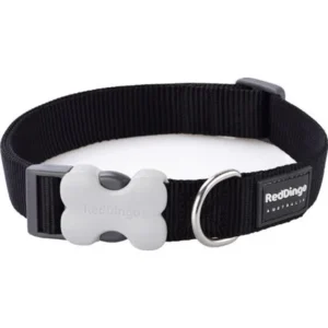 Obojek RD 12 mm x 20-32 cm - Jednobar. - Černá