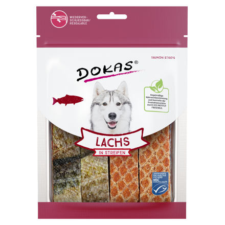 Dokas - Losos proužky 100 g Dokas - Losos proužky 100 g