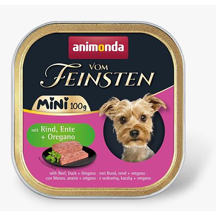 ANIMONDA paštika Vom Feinsten MINI - hovězí, kachna, oregáno pro psy 100 g ANIMONDA paštika Vom Feinsten MINI - hovězí, kachna, oregáno pro psy 100 g