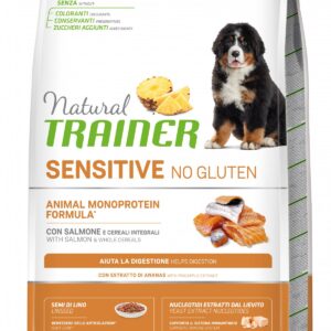 TRAINER Natural SENSITIVE No Gluten Puppy&Jun M/M losos 12kg