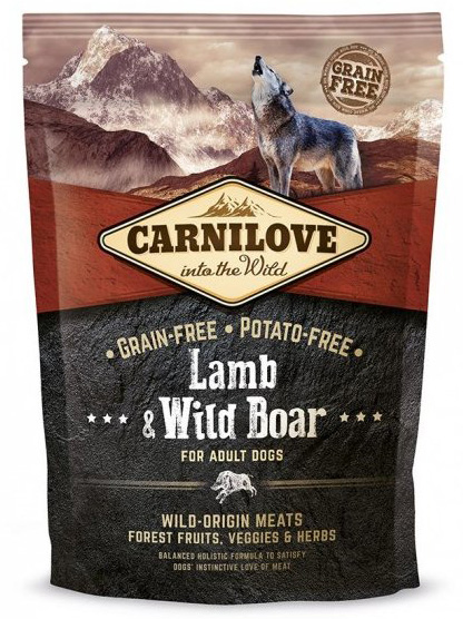 Carnilove Lamb & Wild Boar for adult 1,5kg Carnilove Lamb & Wild Boar for adult 1,5kg