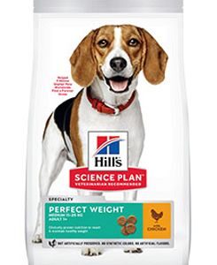 Hill’s Can.Dry SP Perf.Weight Adult Medium Chicken12kg