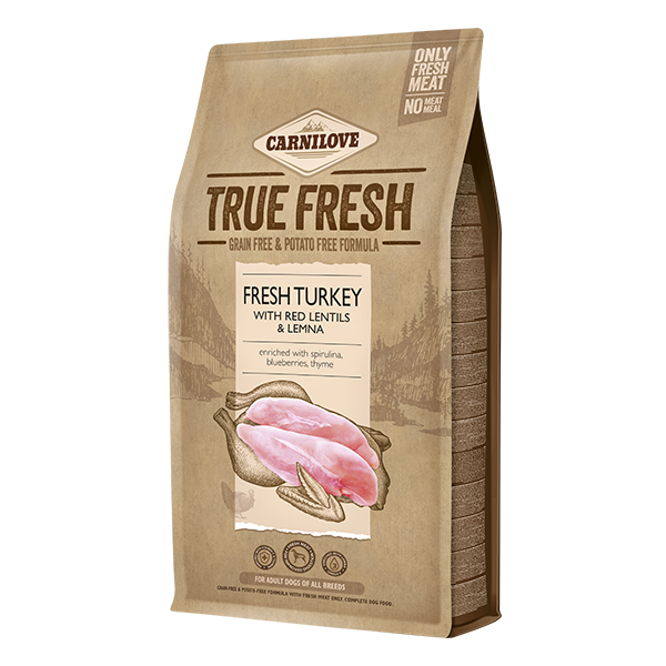 Carnilove TRUE FRESH TURKEY for Adult dogs 4 kg Carnilove TRUE FRESH TURKEY for Adult dogs 4 kg