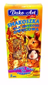 Tyčinka s ovocem hlodavec Dako (2 ks)