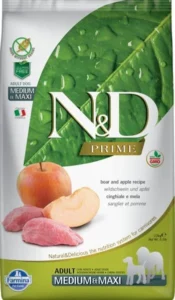N&D PRIME Dog GF Wild Boar & Apple Adult Medium & Maxi 2,5 kg